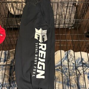 Reign Kids Black and Silver Joggers